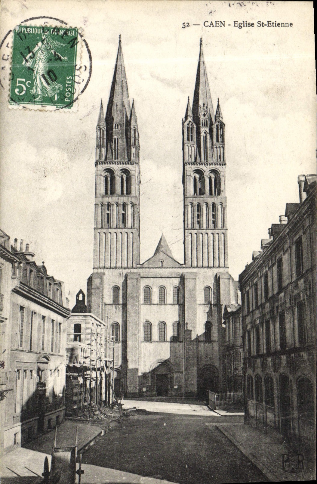 CPA Caen Eglise Saint Etienne 