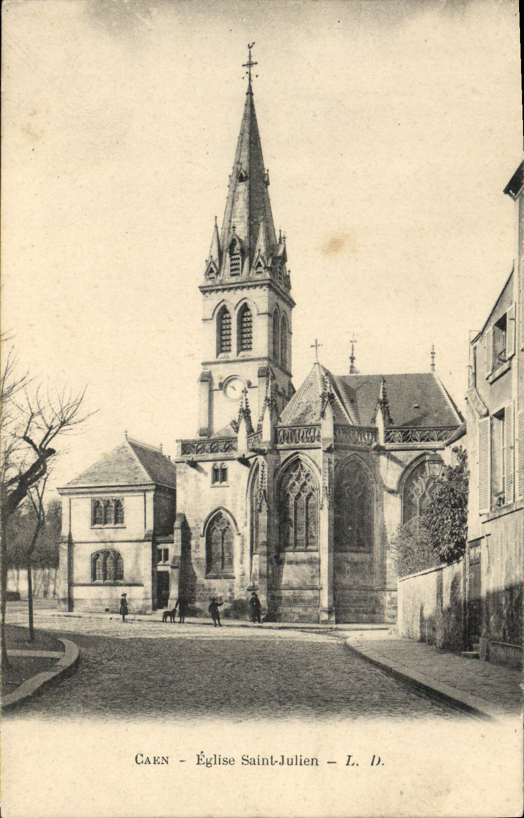 CPA Caen L'Eglise Saint Julien