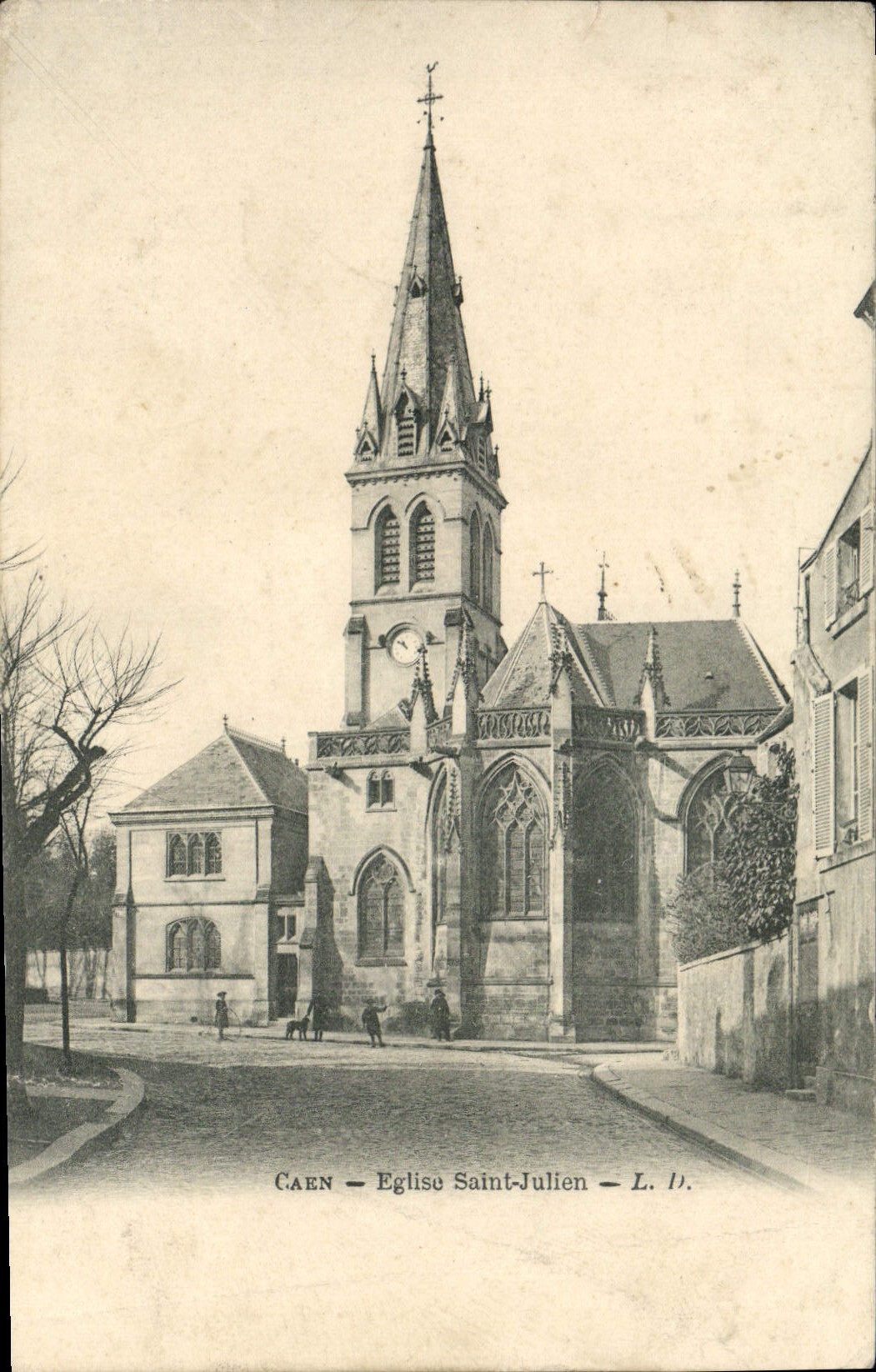 CPA Caen L'Eglise Saint Julien