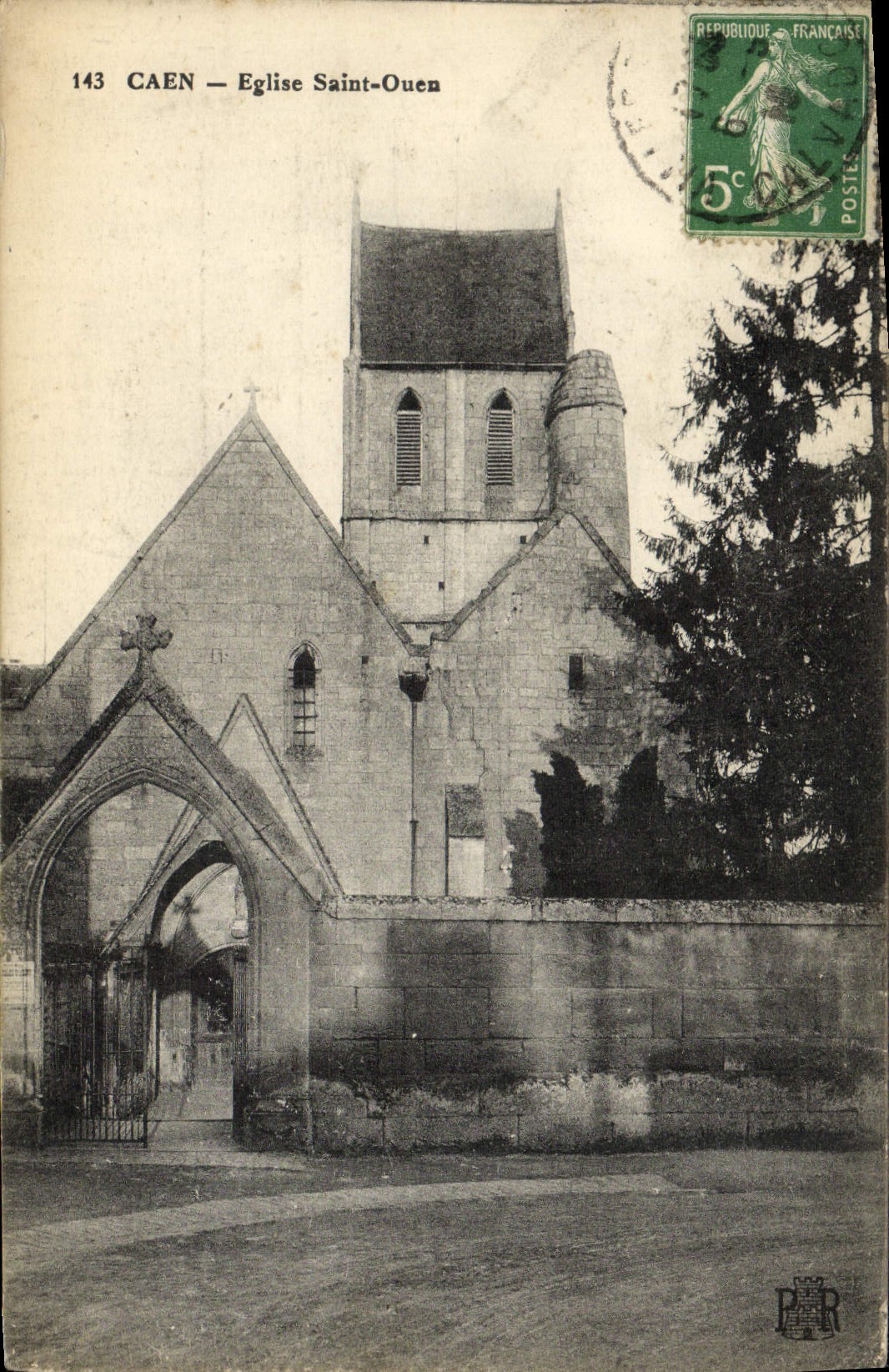 CPA Caen Eglise Saint Ouen