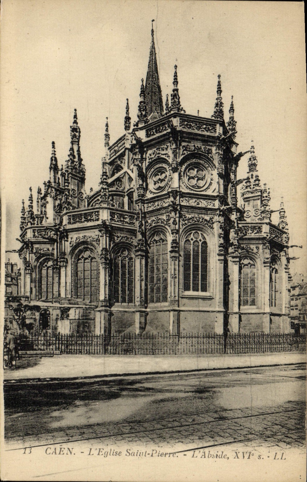 CPA Caen L'Eglise Saint Pierre L'abside