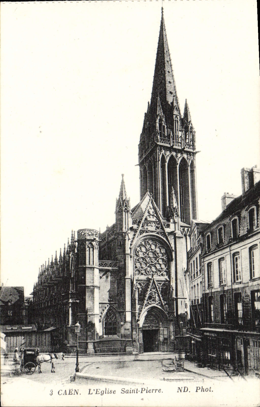 CPA Caen L'Eglise Saint Pierre 