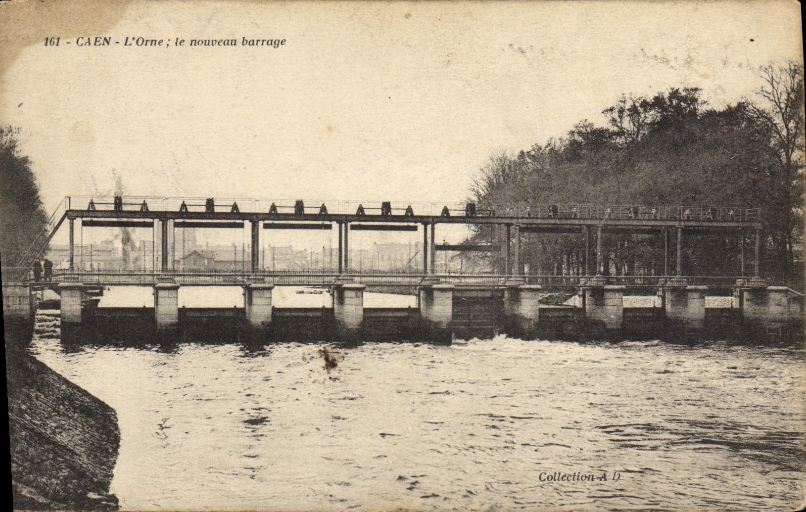 CPA Caen L'Orne Le Nouveau Barrage