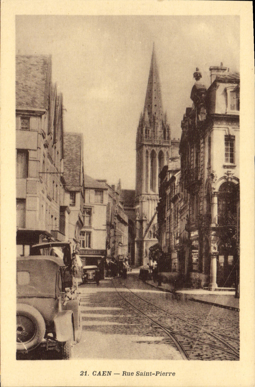CPA Caen Rue Saint Pierre