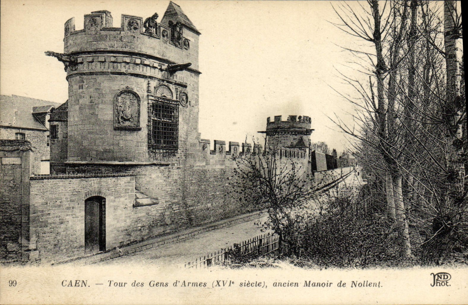 CPA Caen La Tour des Gens d'Armes