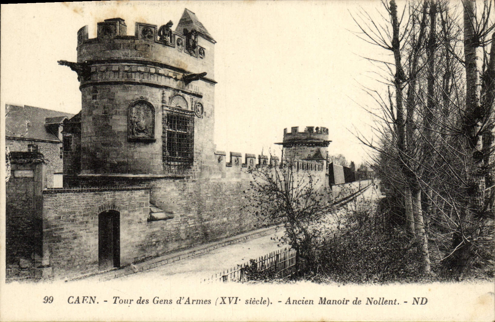 CPA Caen La Tour des Gens d'Armes