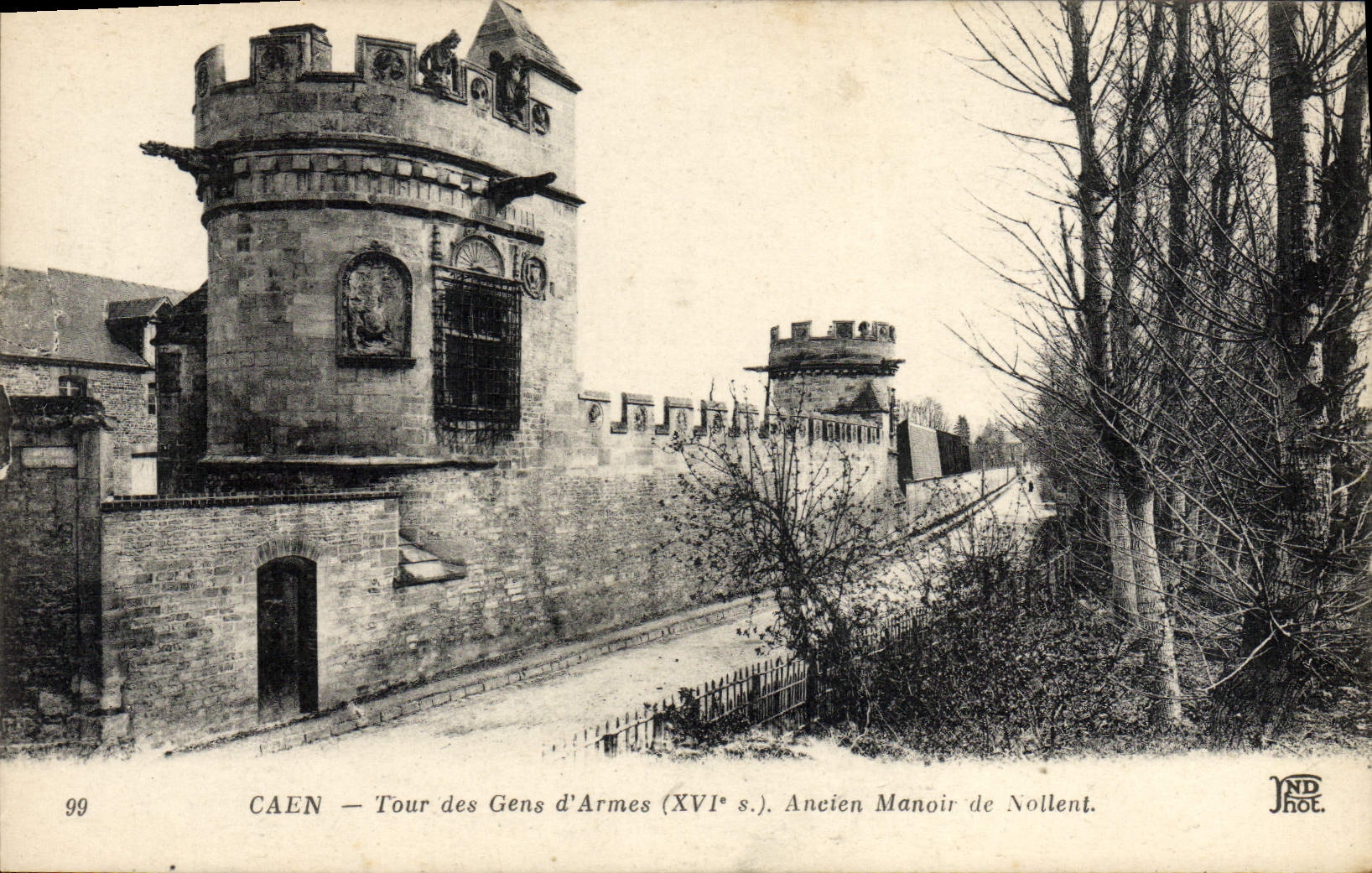 CPA Caen La Tour des Gens d'Armes