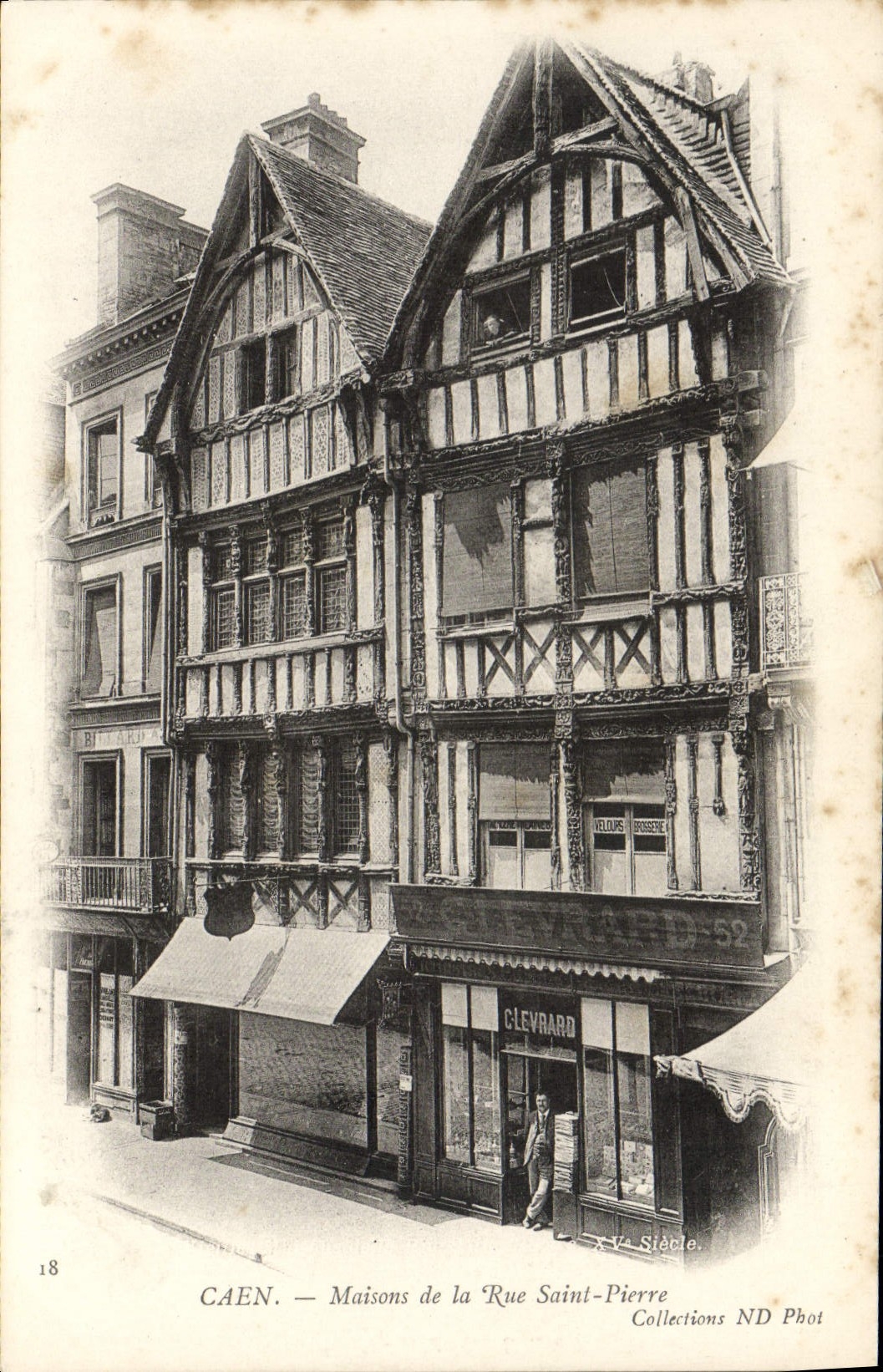 CPA Caen Maison de la Rue Saint Pierre Levrard