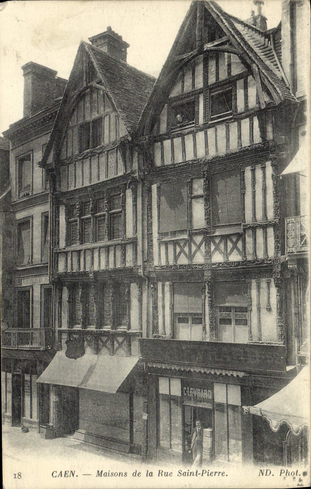 CPA Caen Maison de la Rue Saint Pierre Levrard