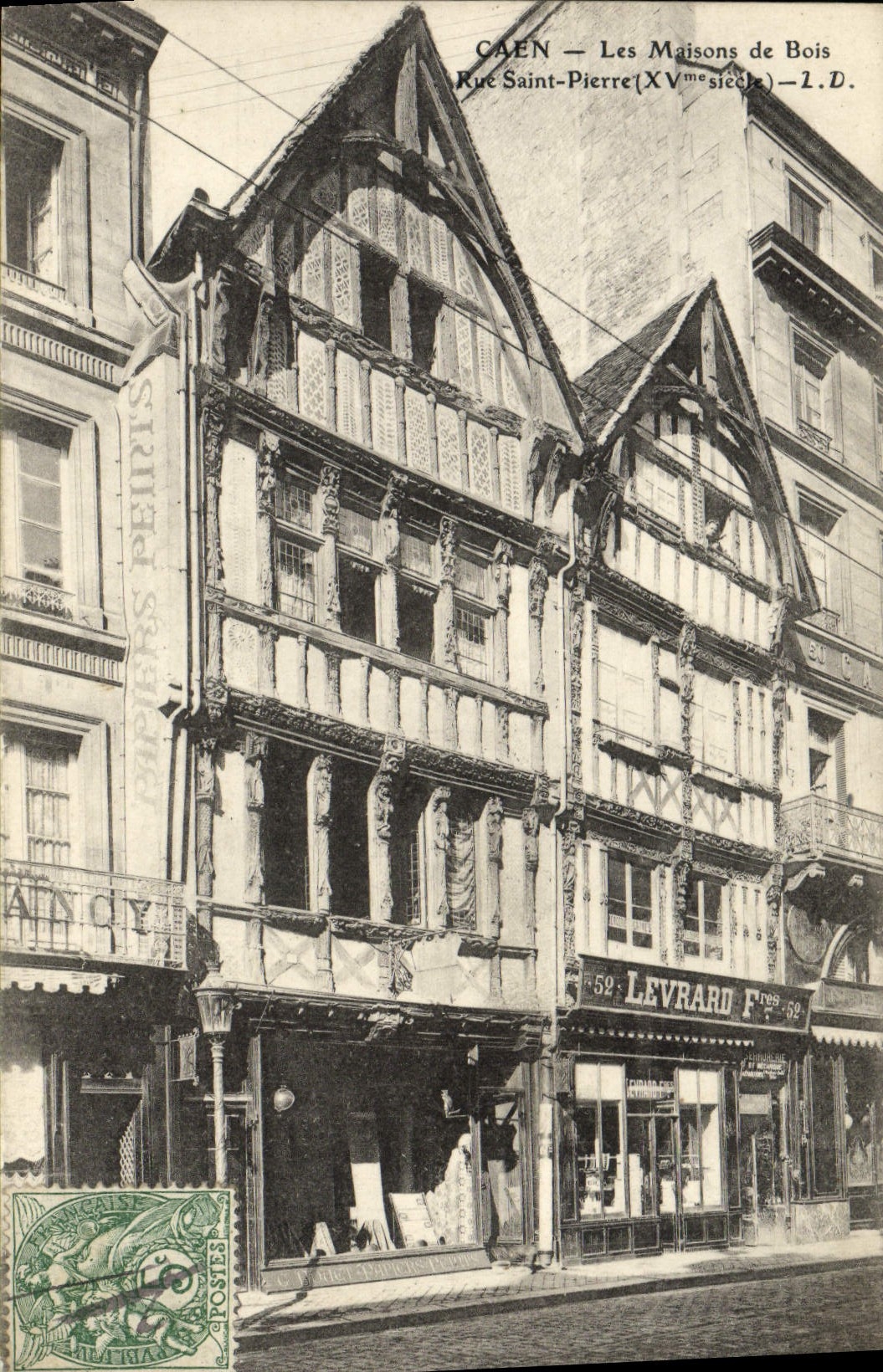 CPA Caen Les Maisons de Bois Levrard