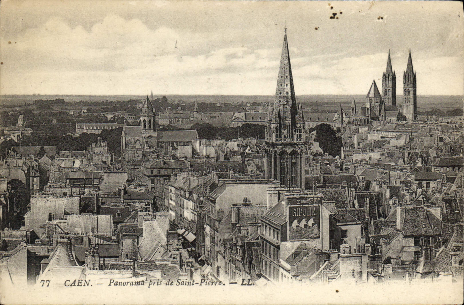 CPA Caen Panorama Pris de Saint Pierre