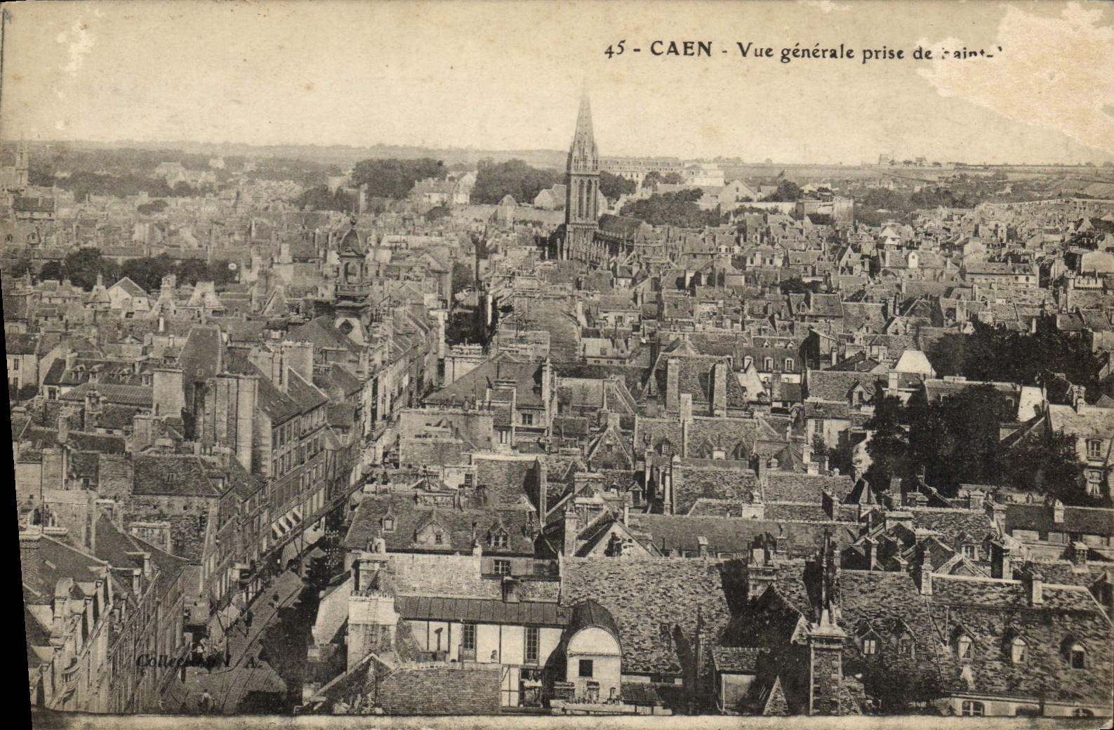 CPA Caen Vue generale