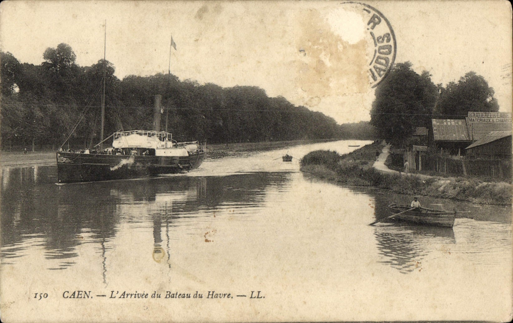 CPA Caen L'Arrivee du Bateau du Havre