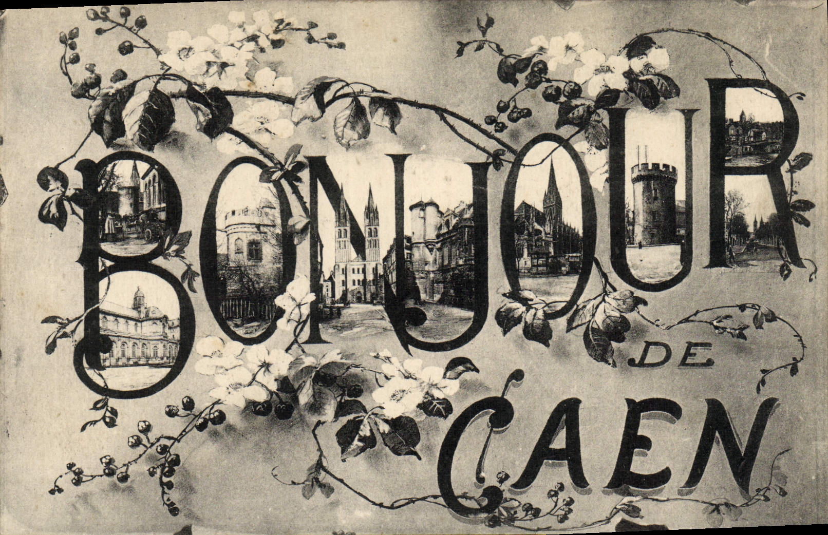 POSTAL Caen de la VENDIMIA hola