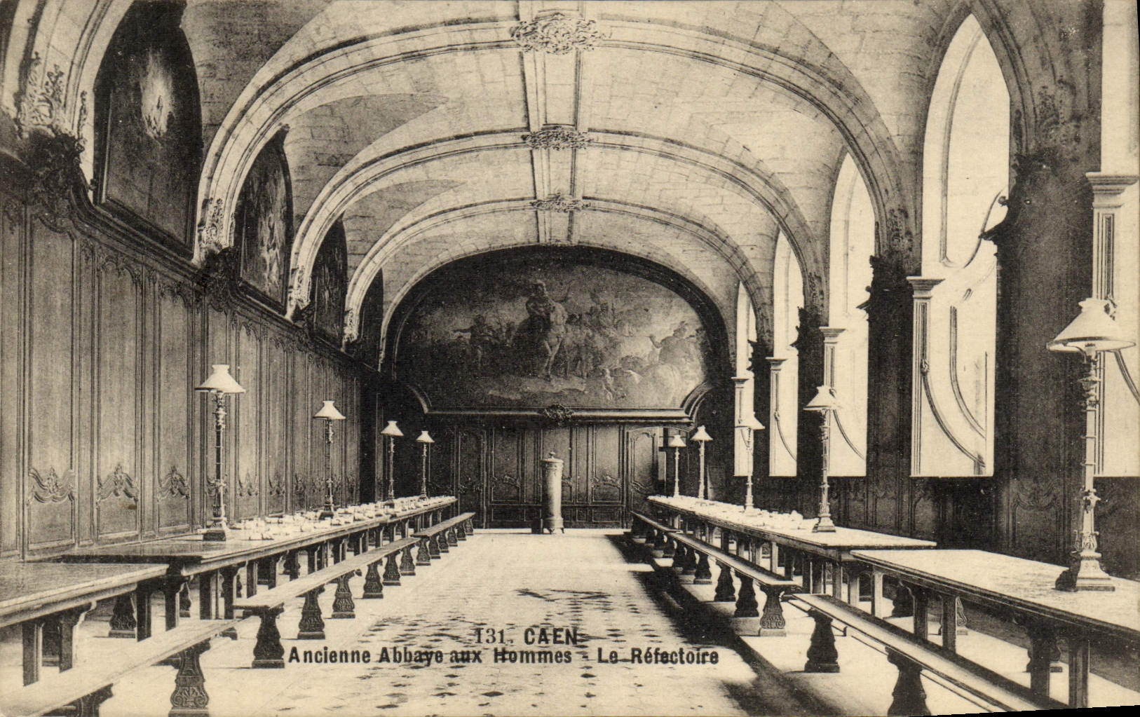 CPA Caen Ancienne Abbaye aux Hommes Le Refectoire