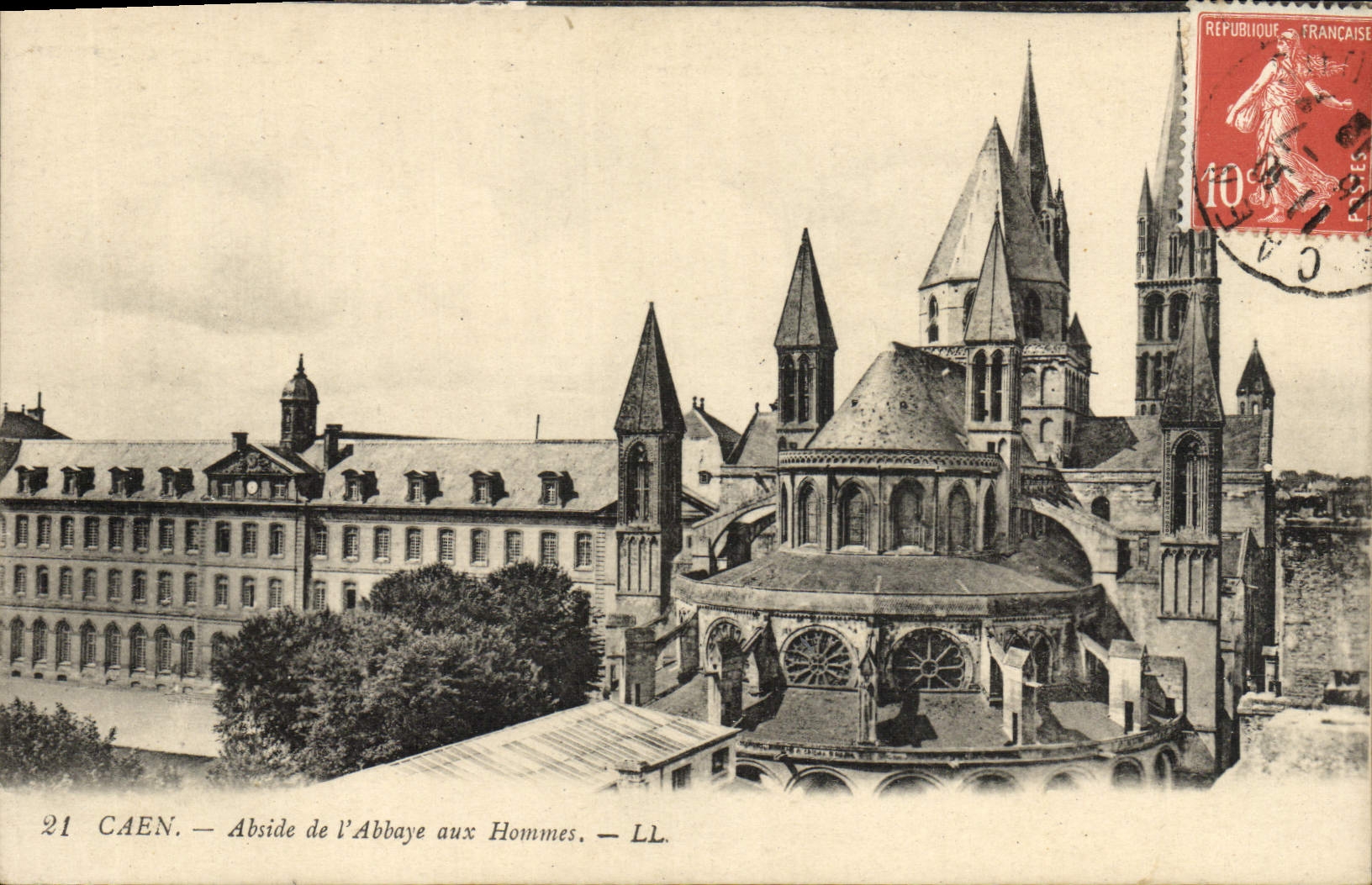 CPA Caen Abside de l'Abbaye aux Hommes