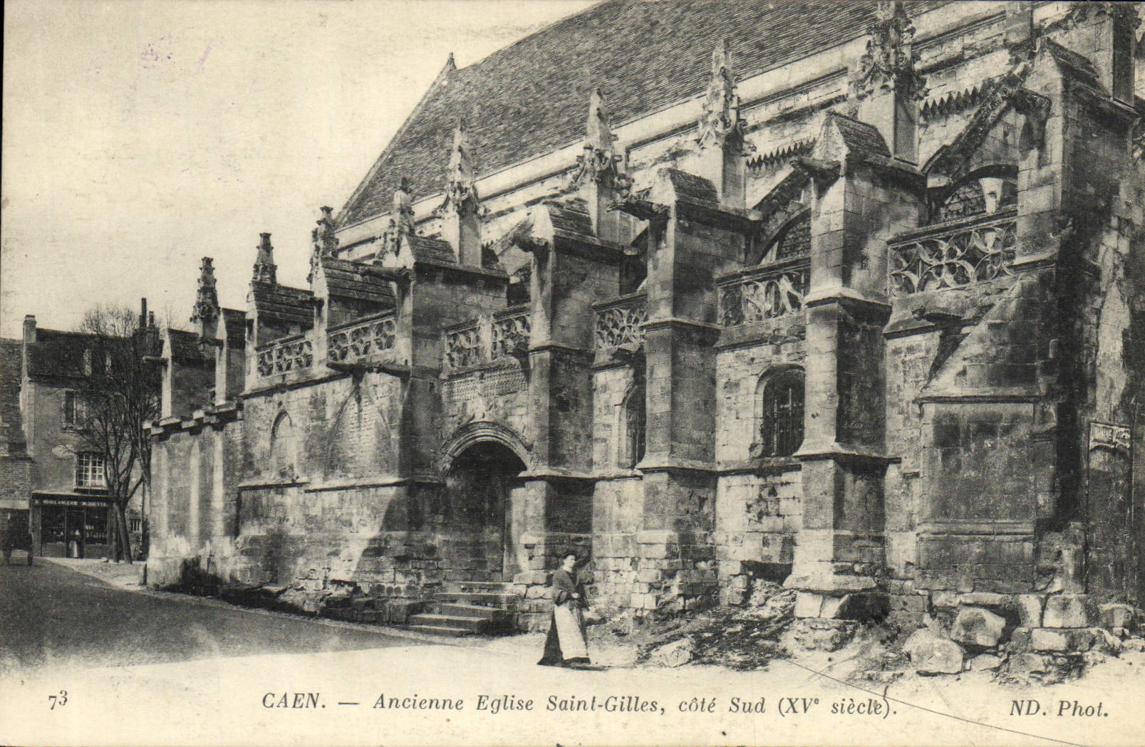 CPA Caen Ancienne Eglise Saint Gilles