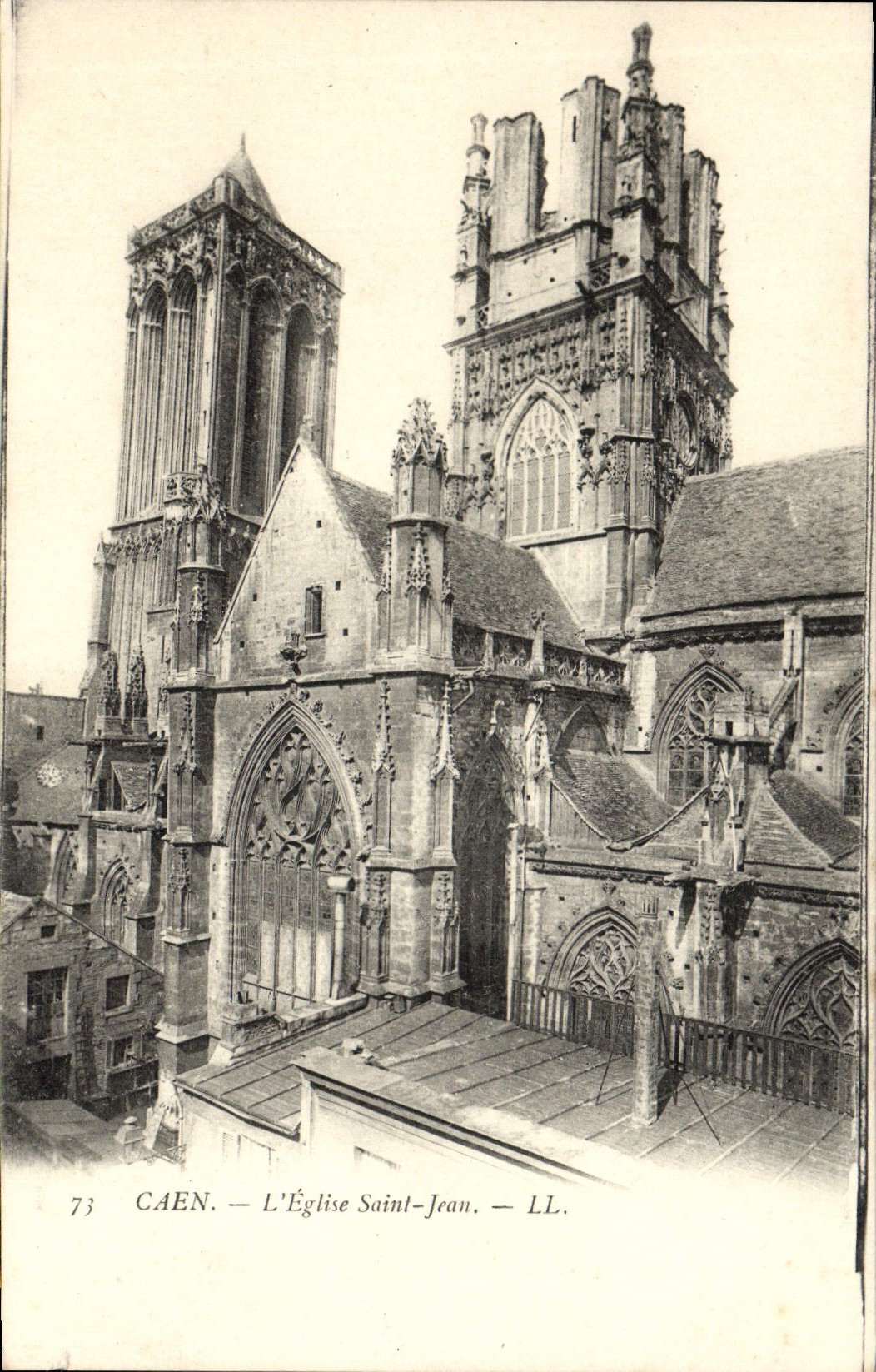 CPA Caen Eglise Saint Jean