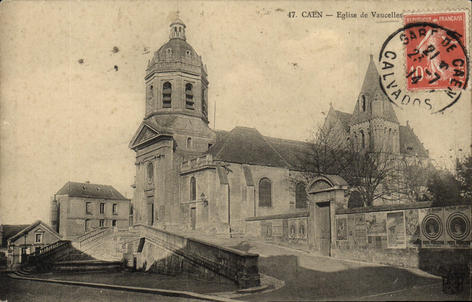 CPA Caen Eglise de Vaucelles 