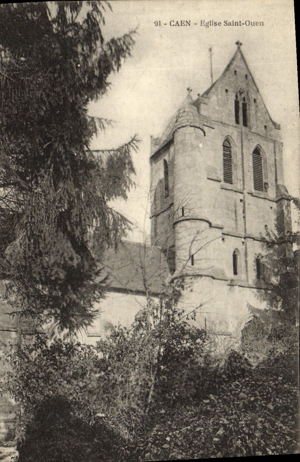 CPA Caen Eglise Saint Ouen 