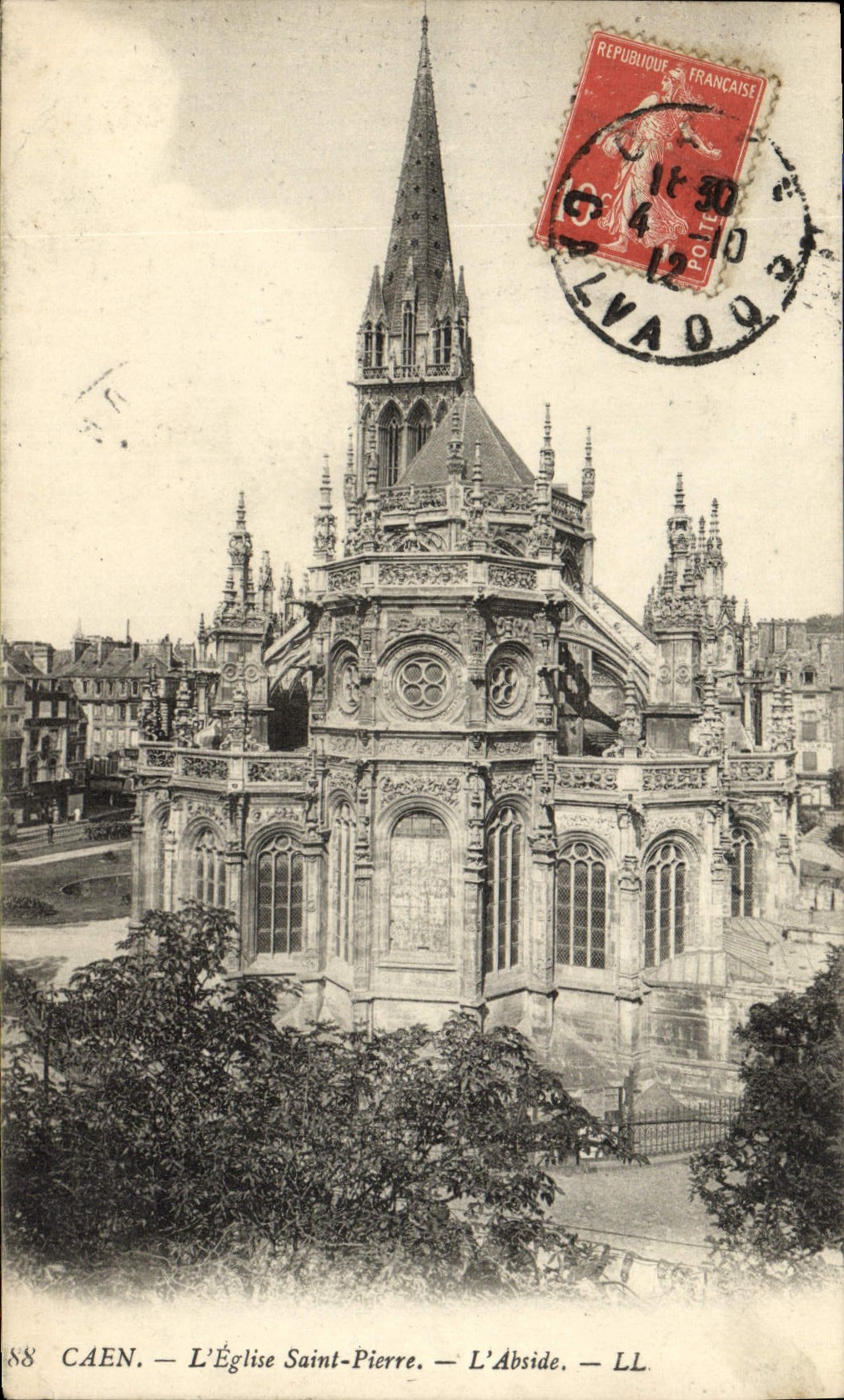CPA Caen L'Eglise Saint Pierre L'Abside
