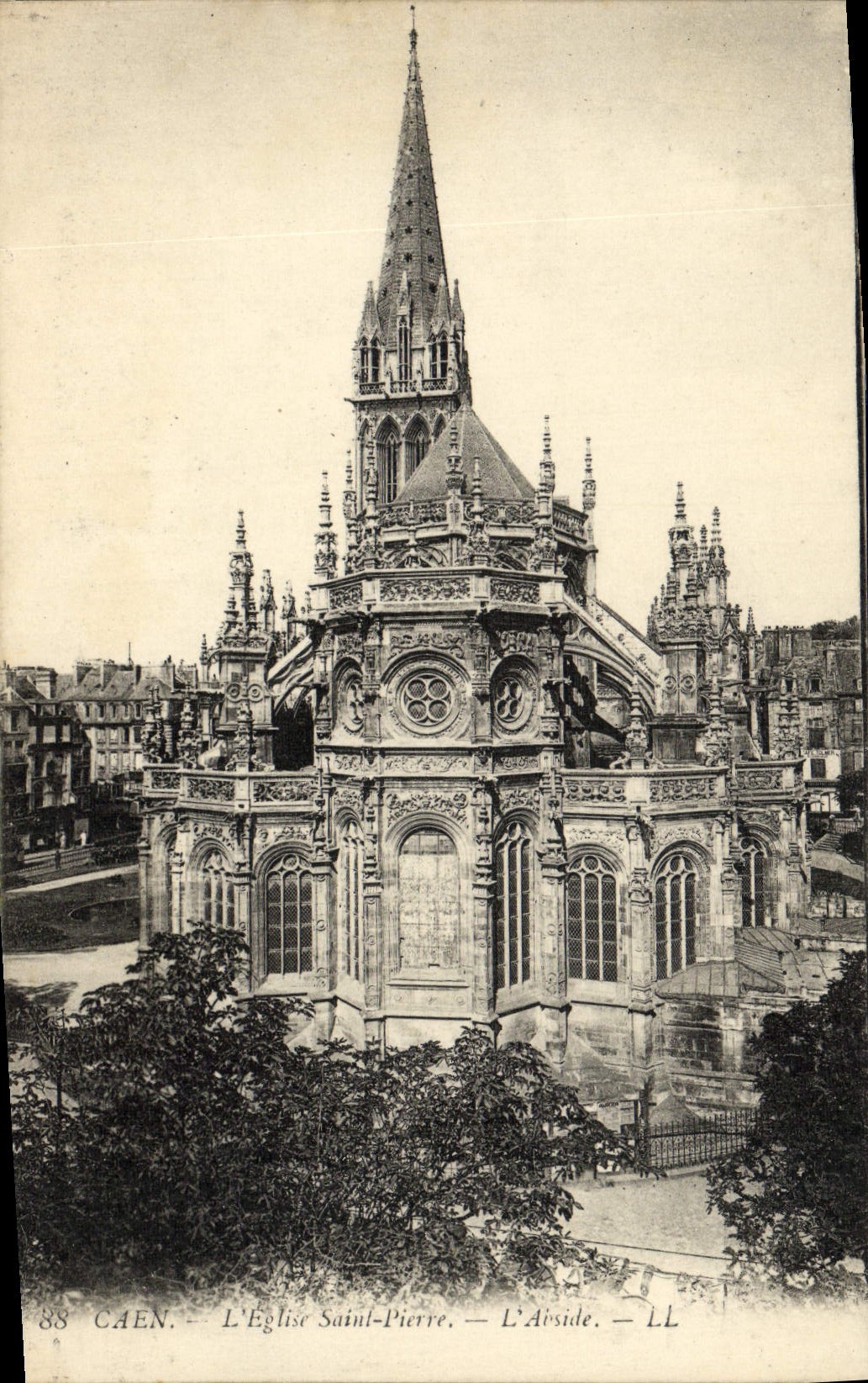 CPA Caen L'Eglise Saint Pierre L'Abside 