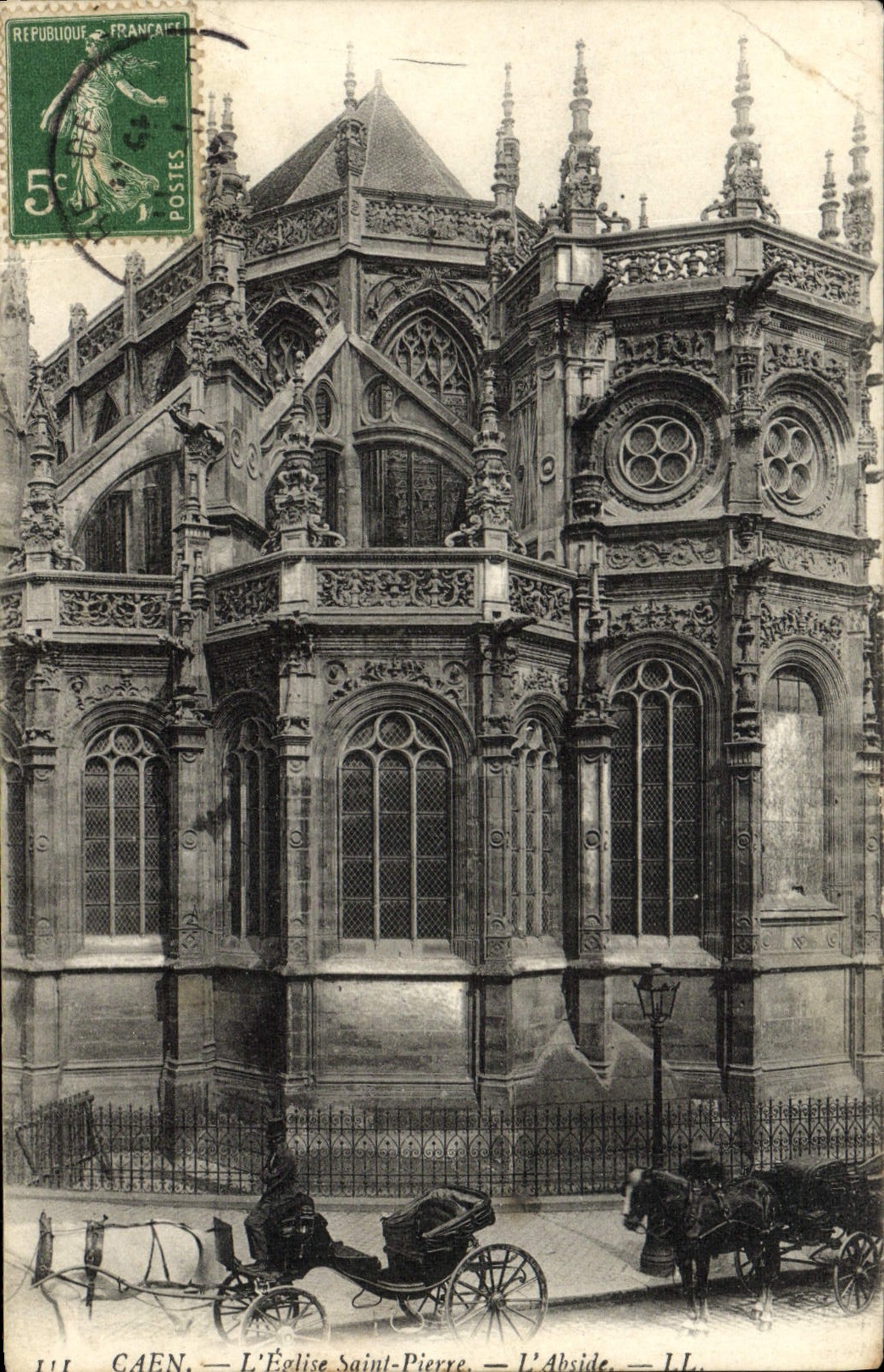CPA Caen L'Eglise Saint Pierre L'Abside