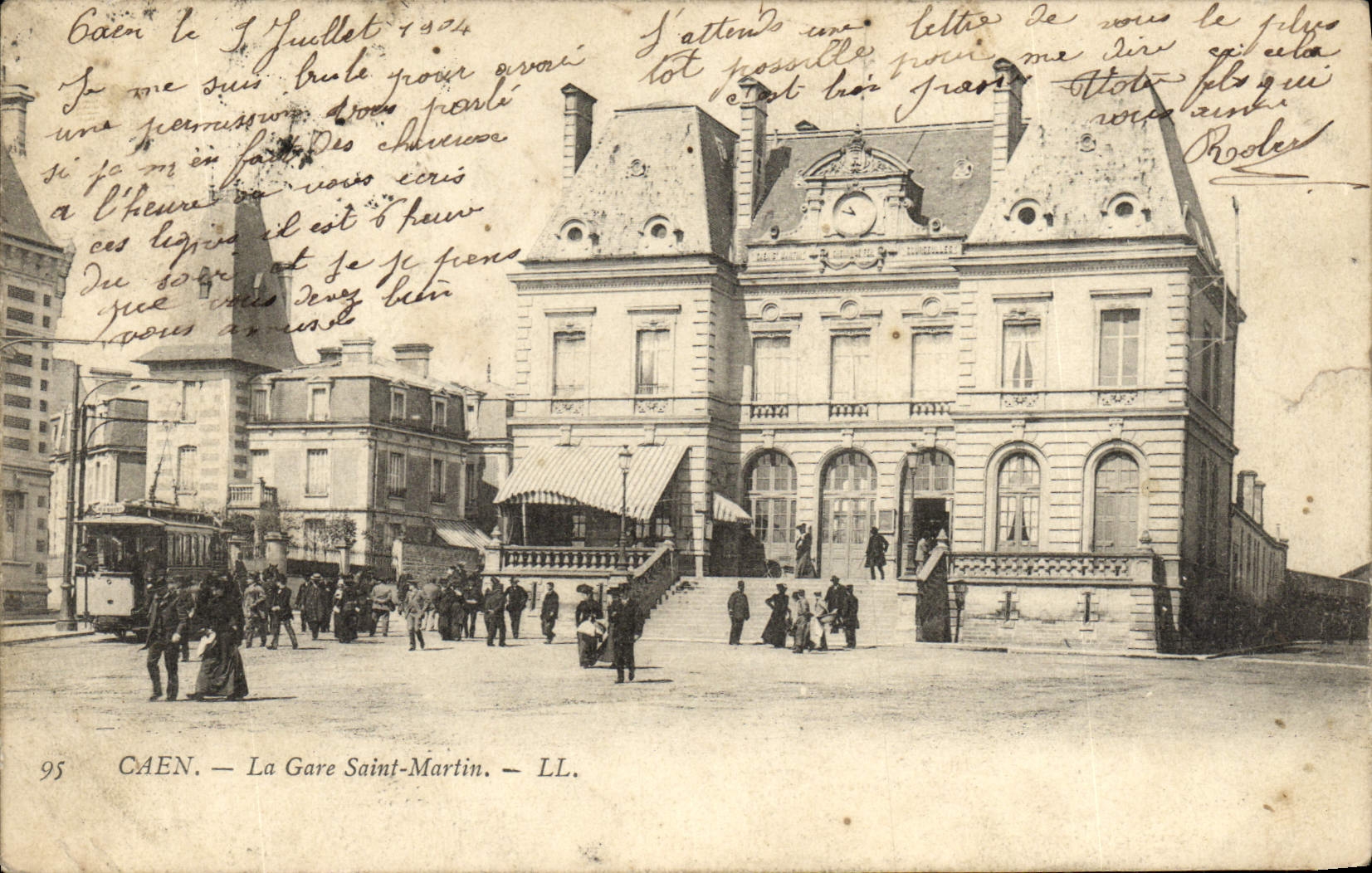 CPA Caen La Gare Saint Martin