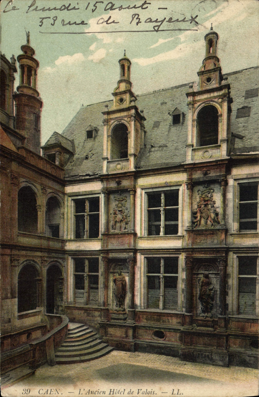 CPA Caen L'ancien Hotel de Valois 