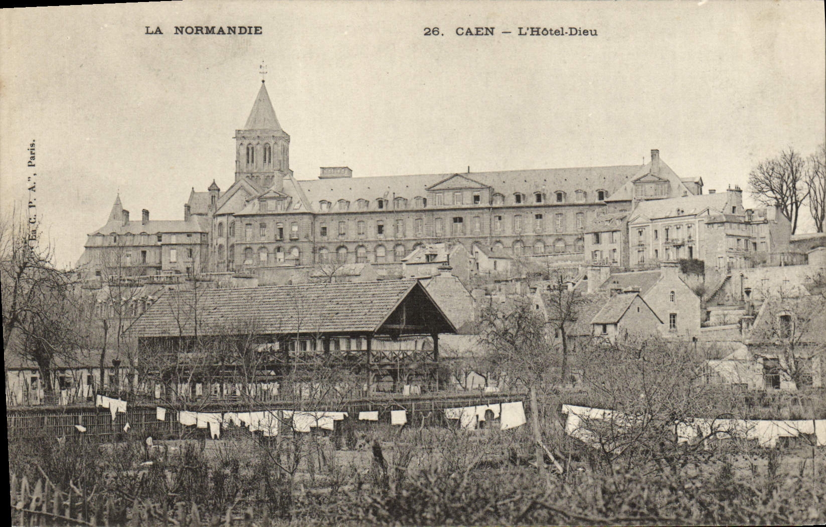 POSTAL Caen de la VENDIMIA dios del hotel