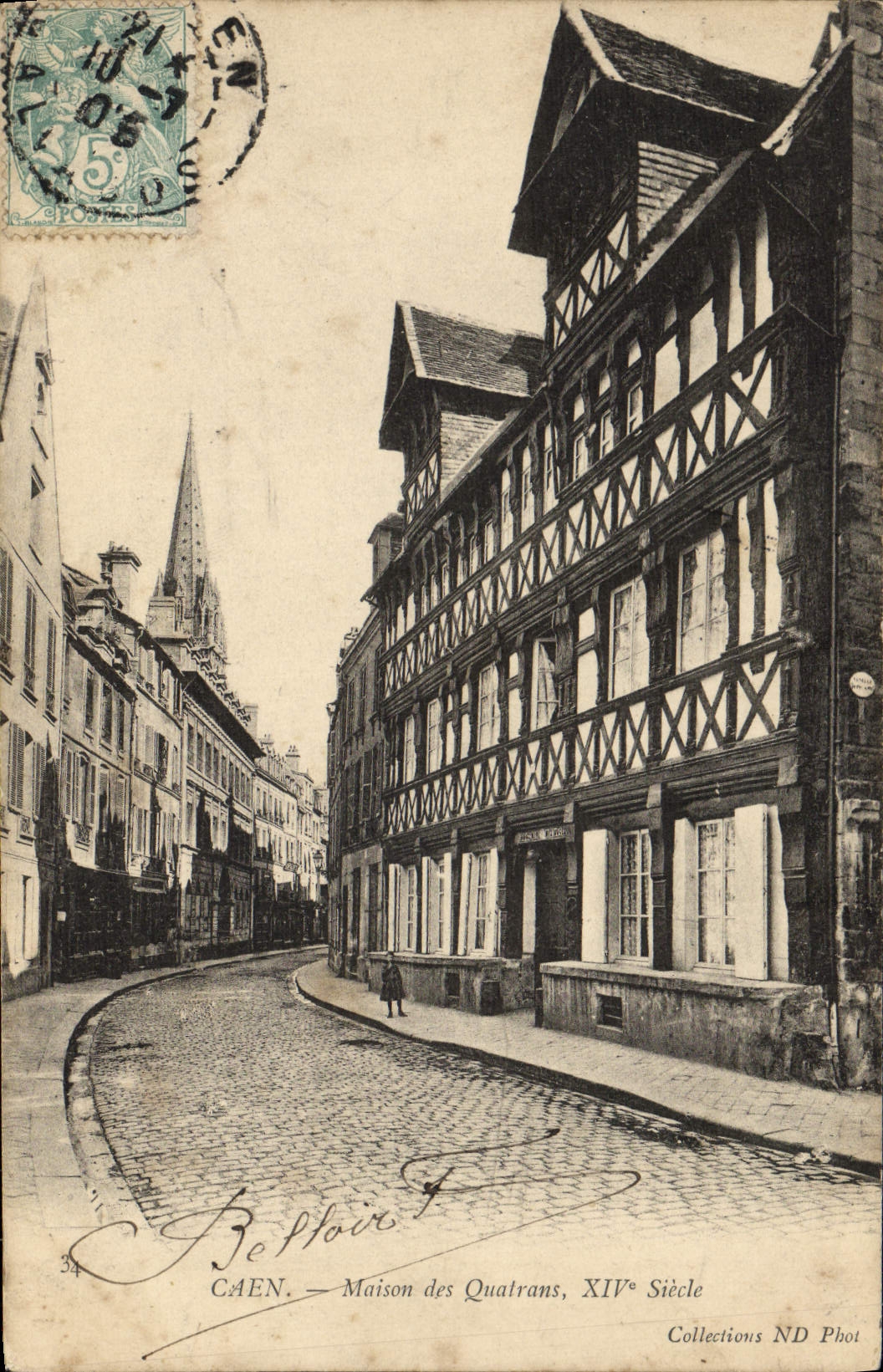 CPA Caen Maison des Quatrans 