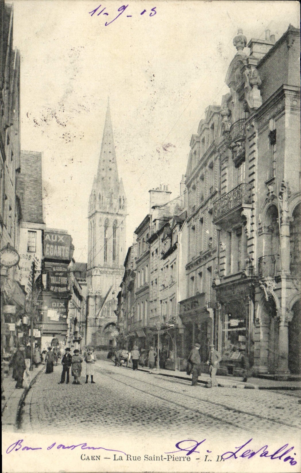 CPA Caen La Rue Saint Pierre 