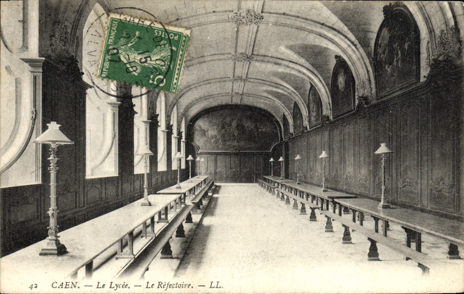 CPA Caen Le Lycee Le Refectoire 