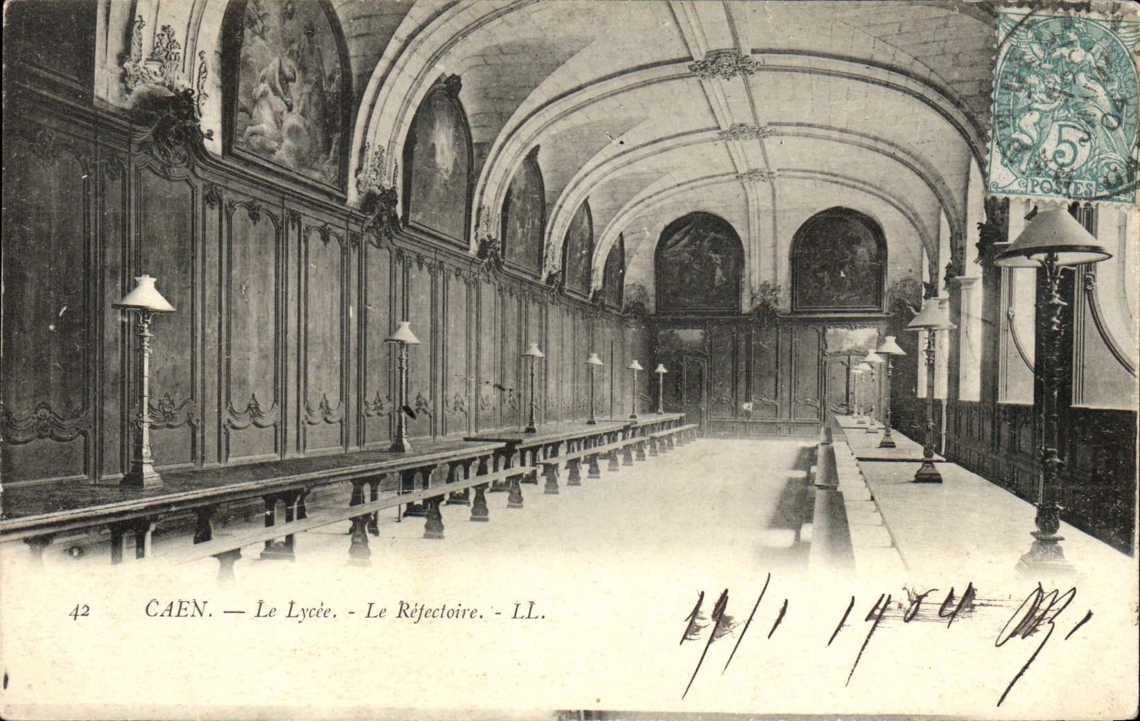 CPA Caen Le Lycee Le Refectoire 