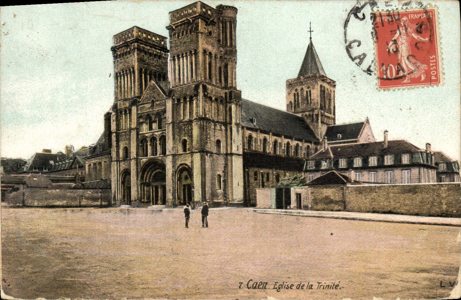 CPA Caen Eglise de la Trinite 
