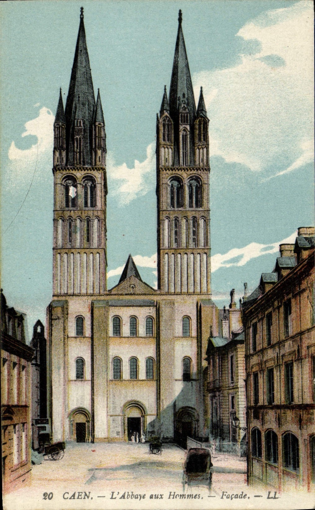CPA Caen L'Abbaye aux Hommes Facade 
