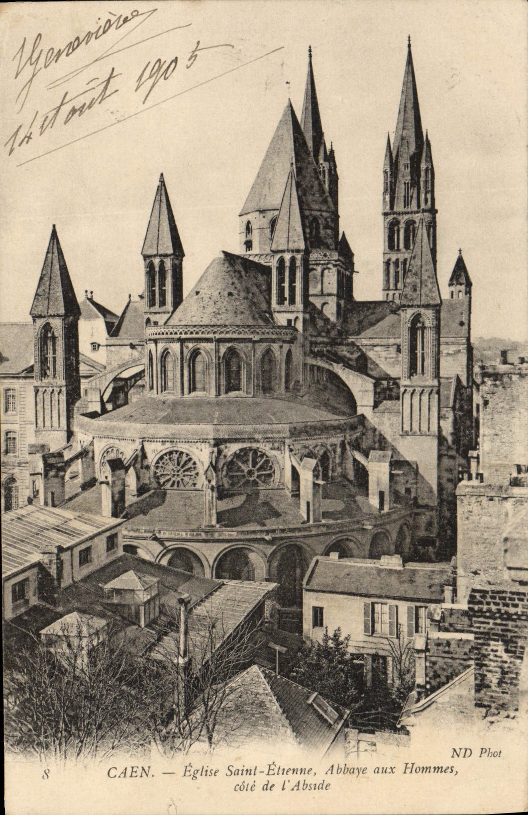 CPA Caen Eglise Saint Etienne Abbaye aux Hommes 