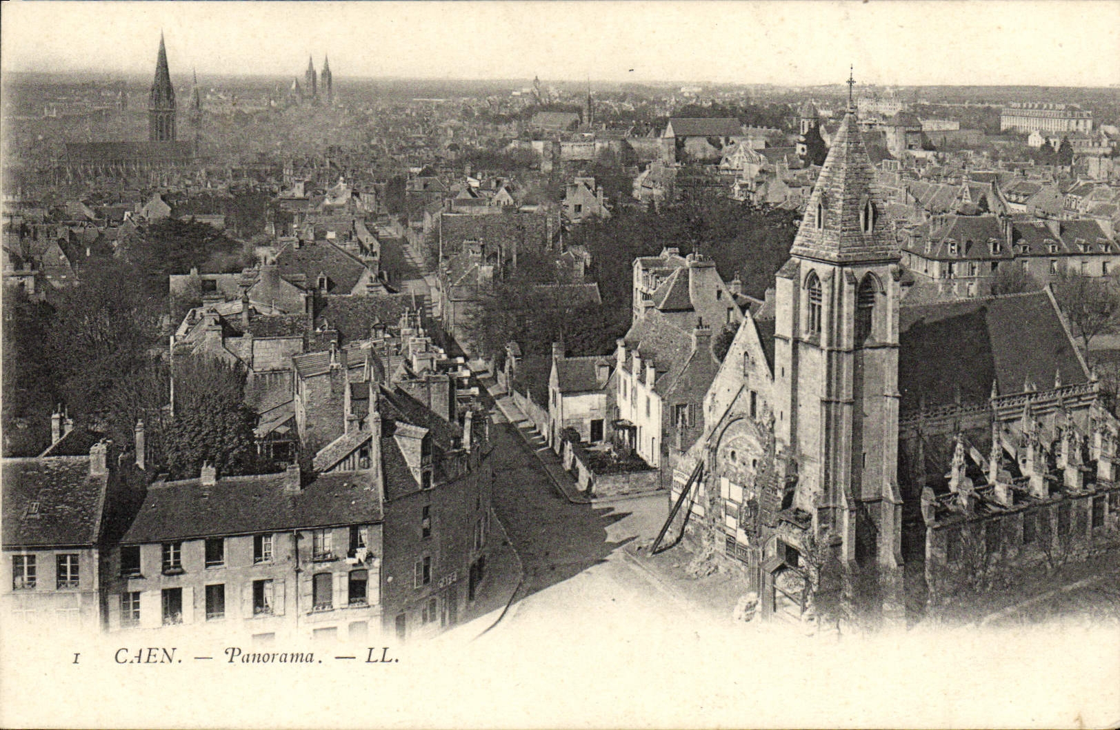 CPA Caen Panorama 