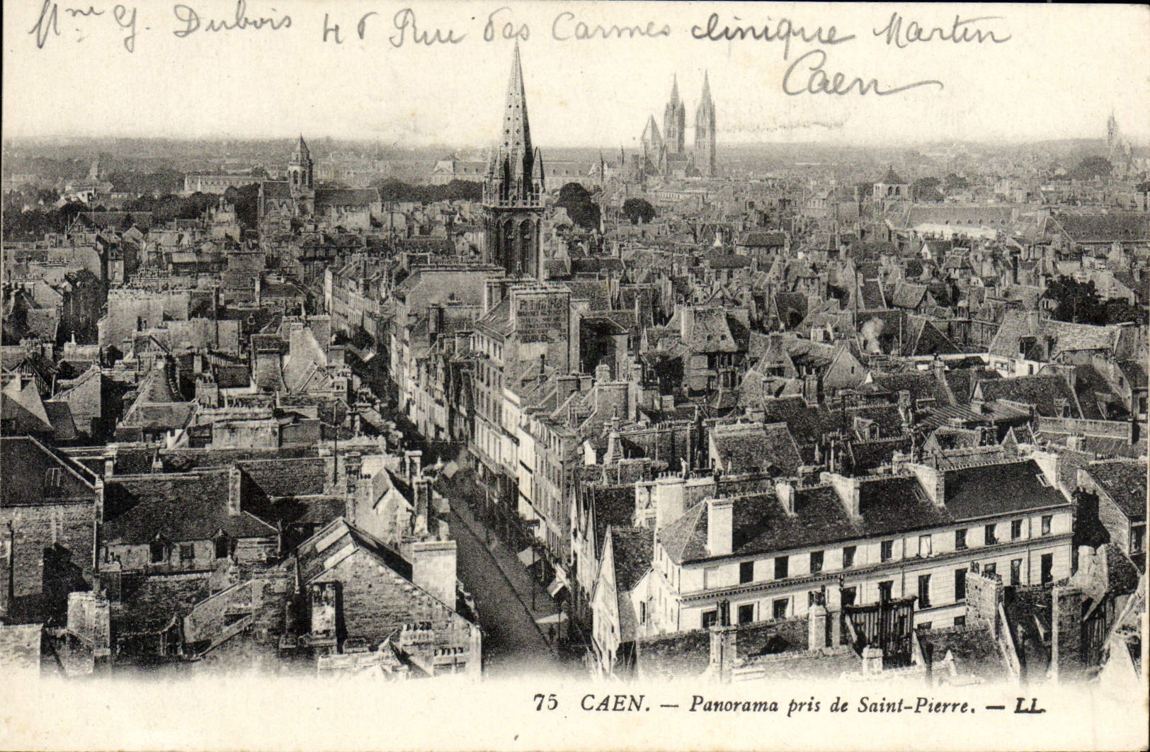 CPA Caen Panorama pris de Saint Pierre 
