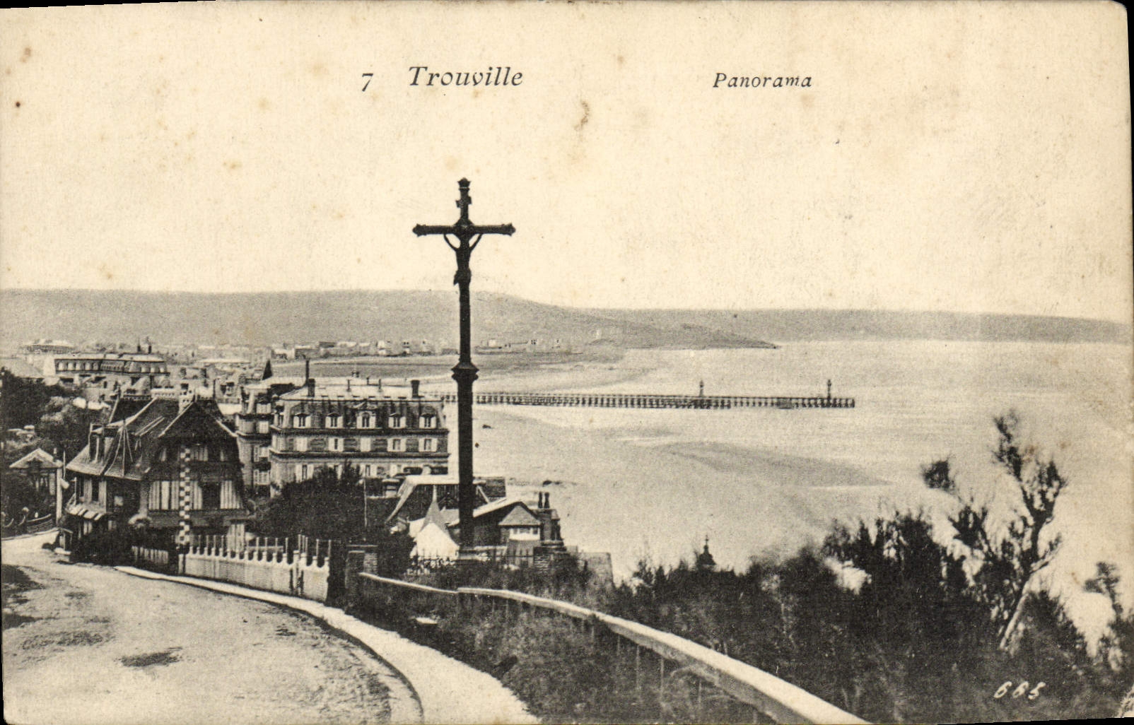 CPA Trouville Panorama 