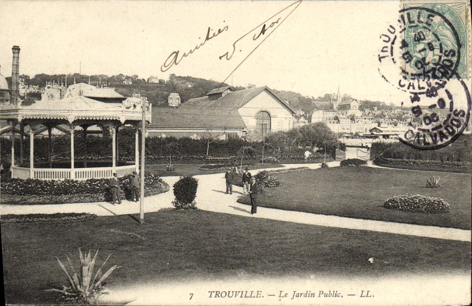 CPA Trouville Le Jardin Public 