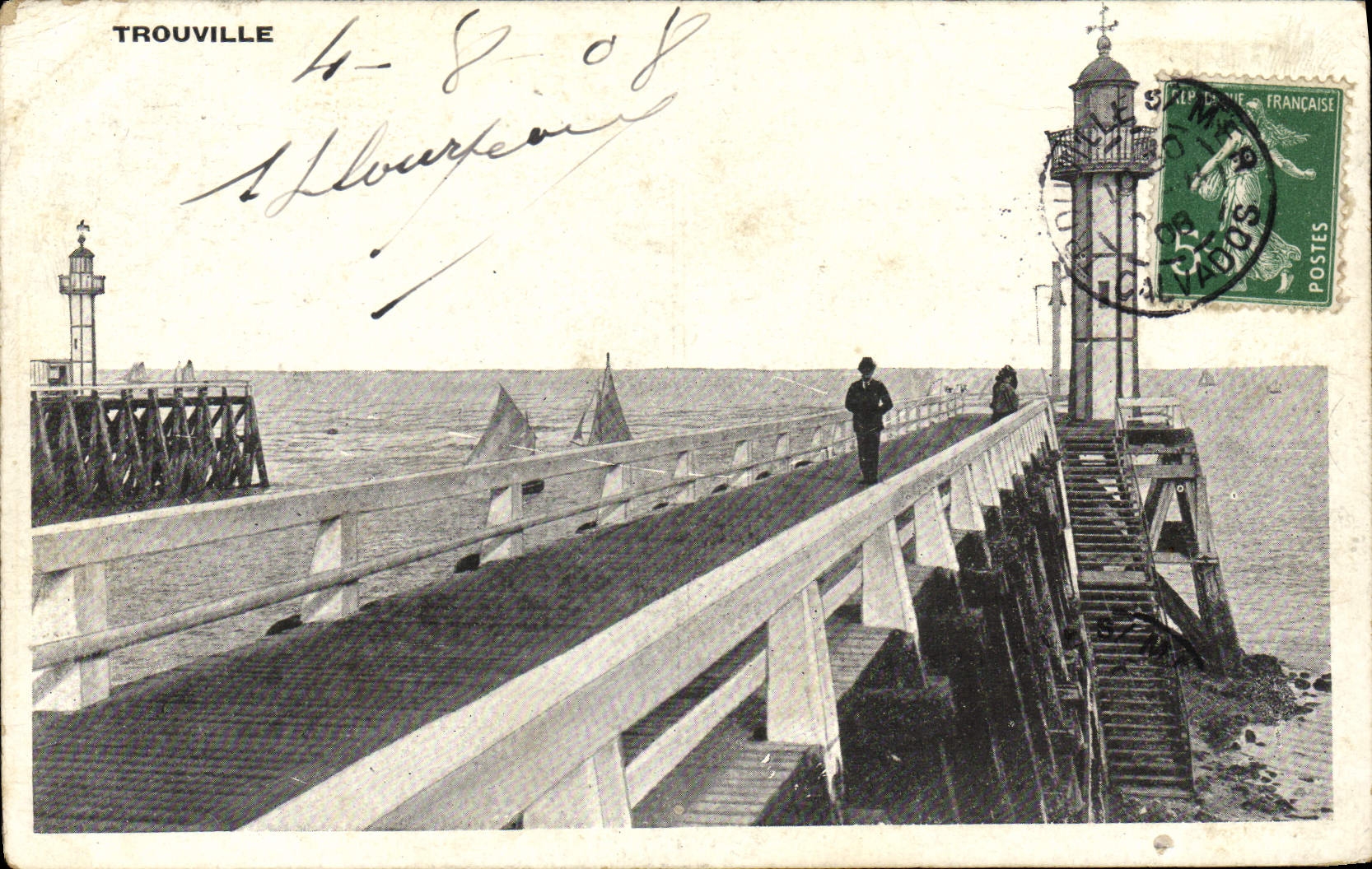 VINTAGE POSTCARD Trouville