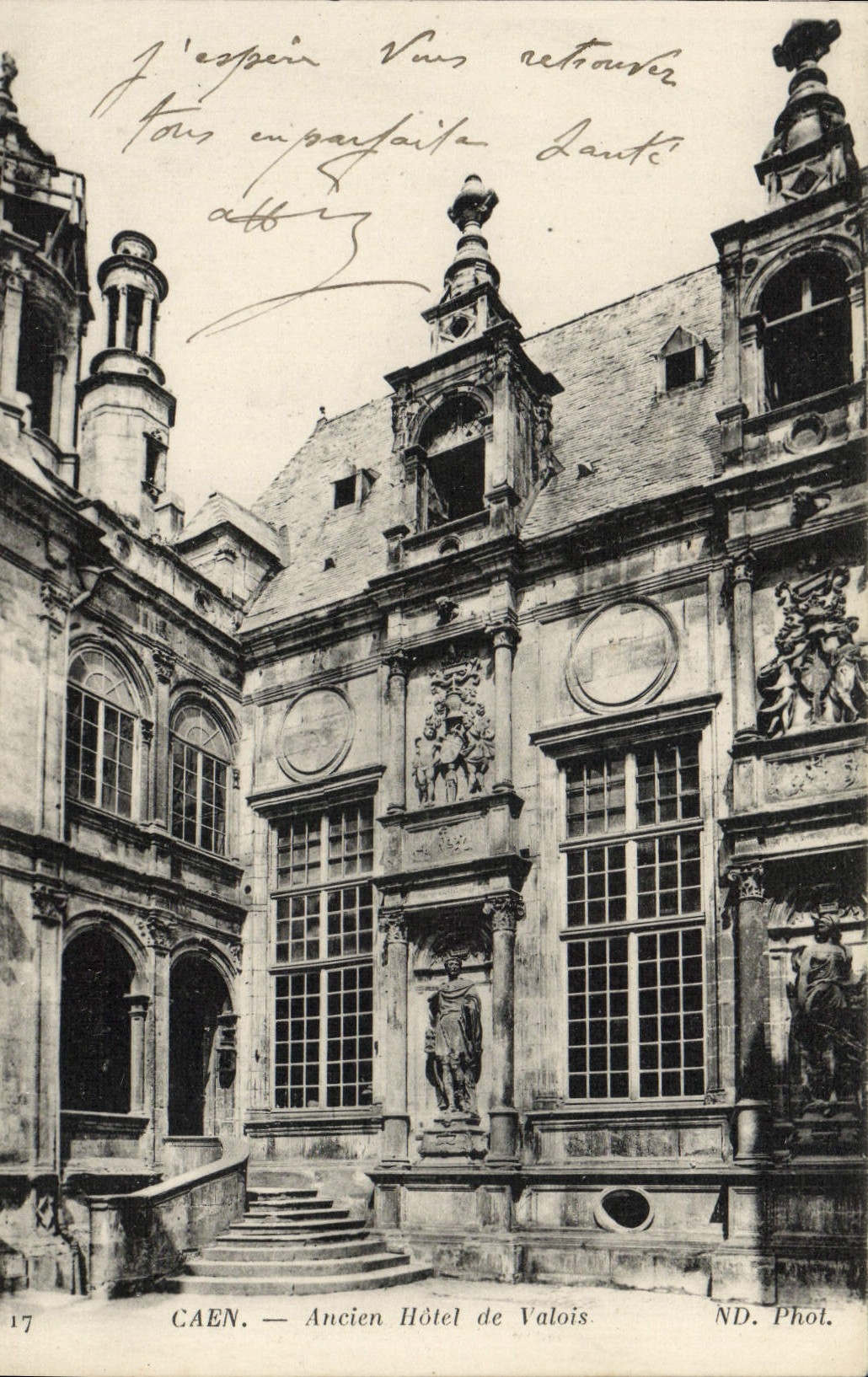 CPA Caen ancien hotel de valois