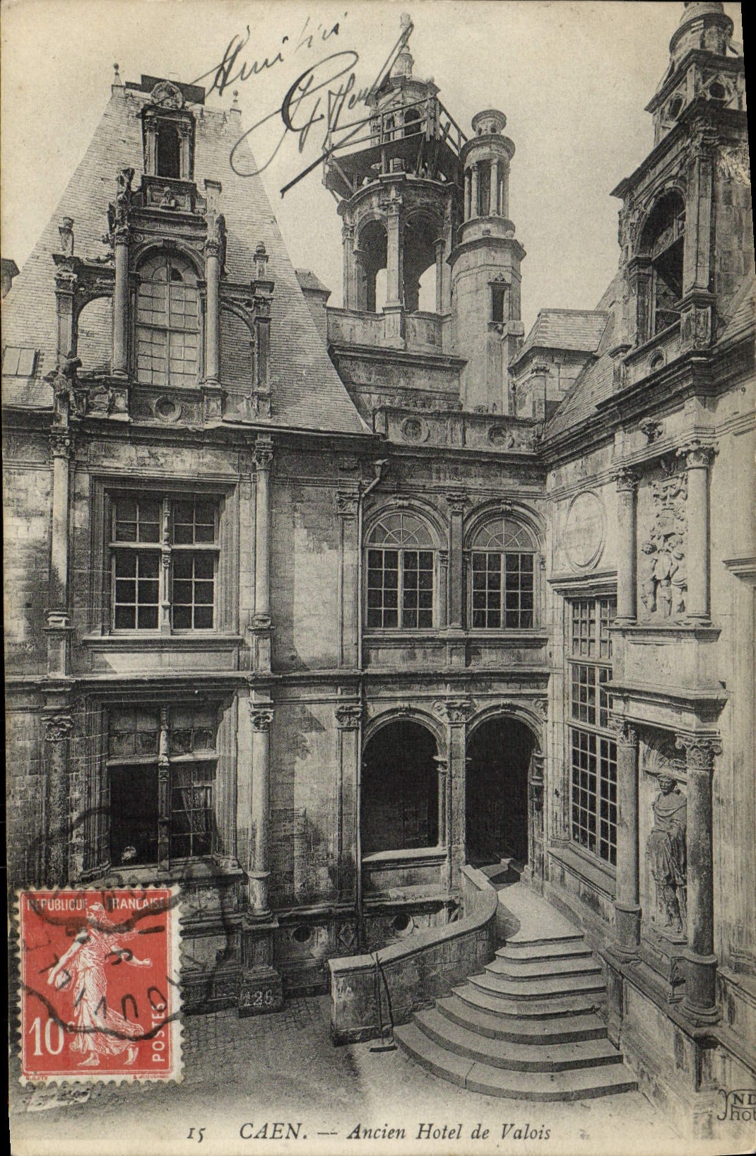 CPA Caen ancien hotel de valois