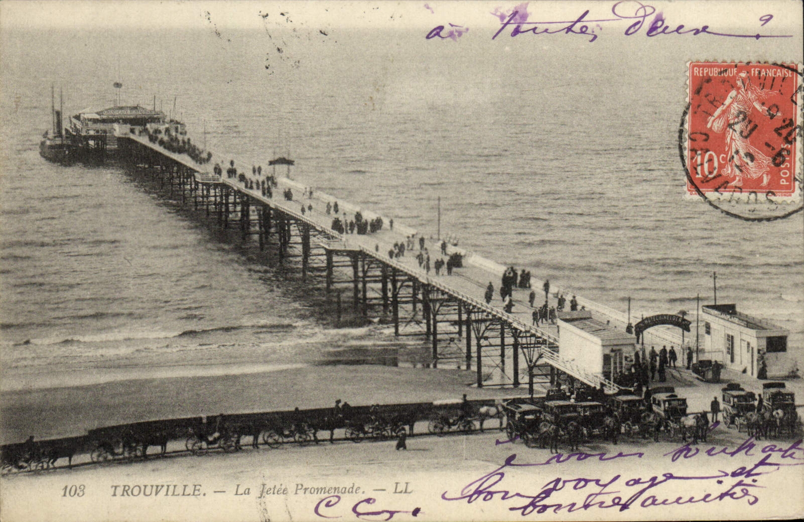 CPA Trouville La jetee promenade