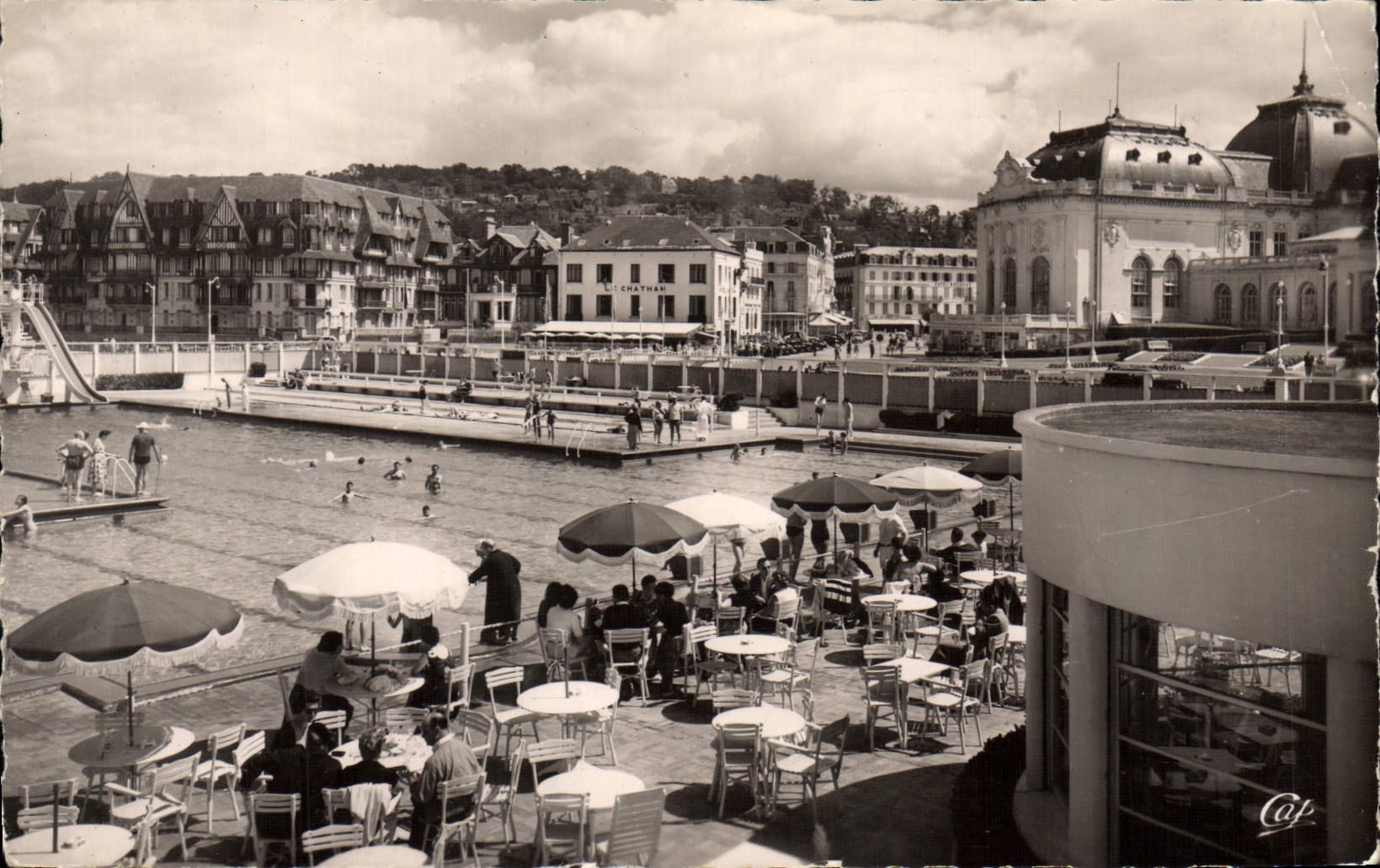 CPA Trouville Reine des plages la piscine