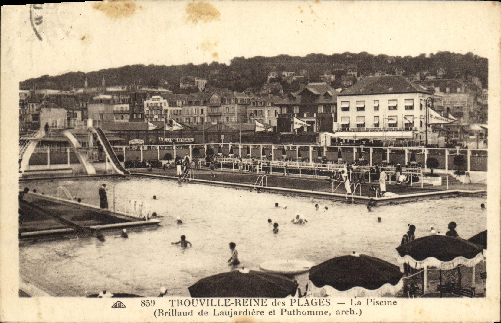 CPA Trouville Reine des plages la piscine