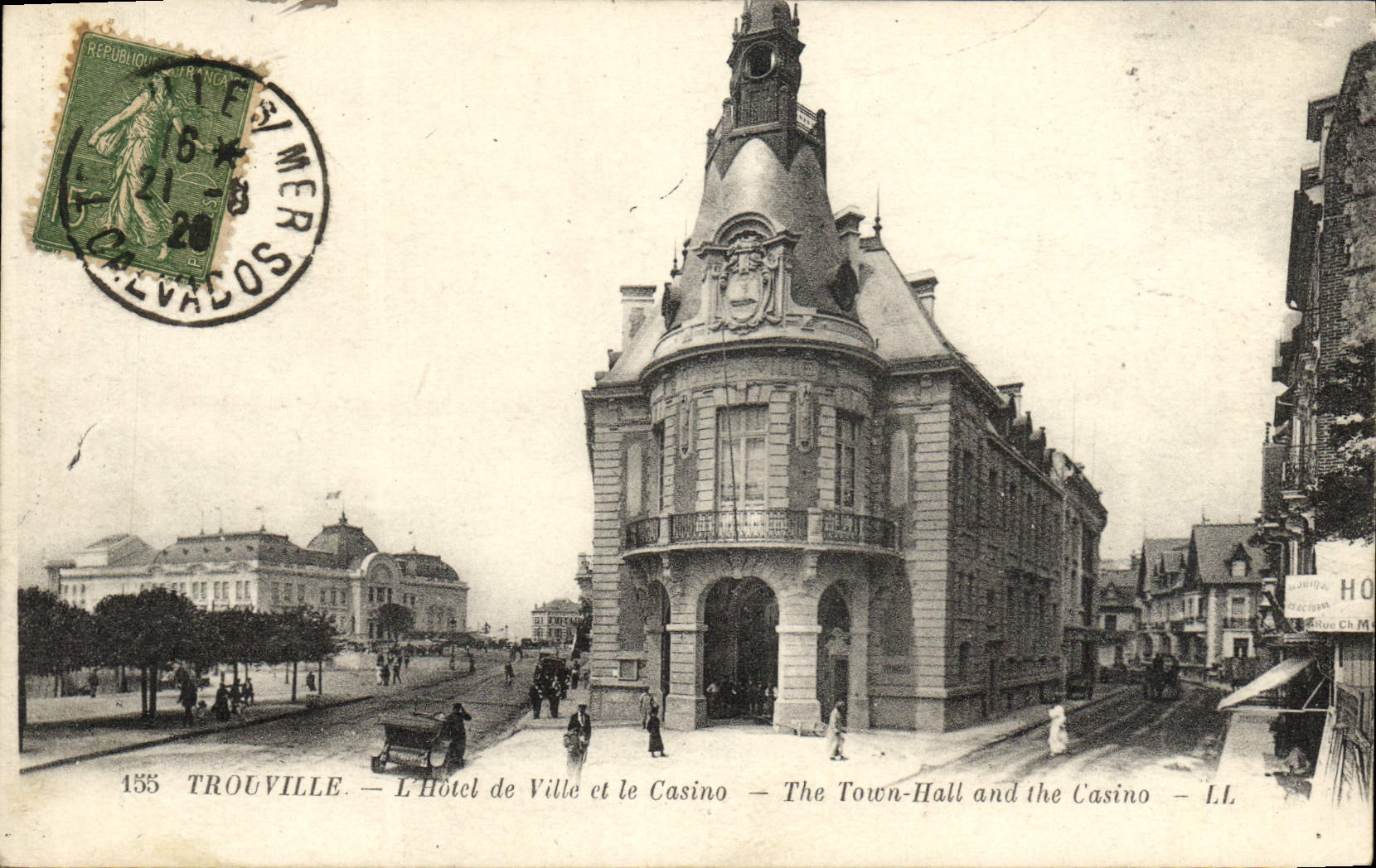 CPA Trouville L'hotel de ville et le casino 
