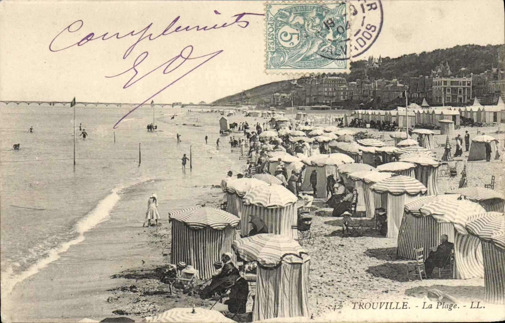 CPA Trouville La plage