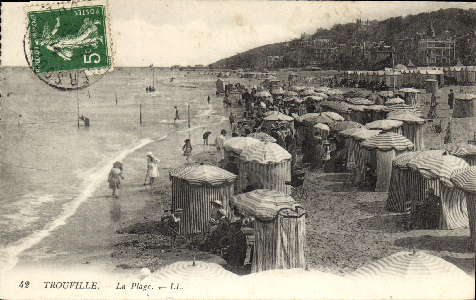 CPA Trouville La plage